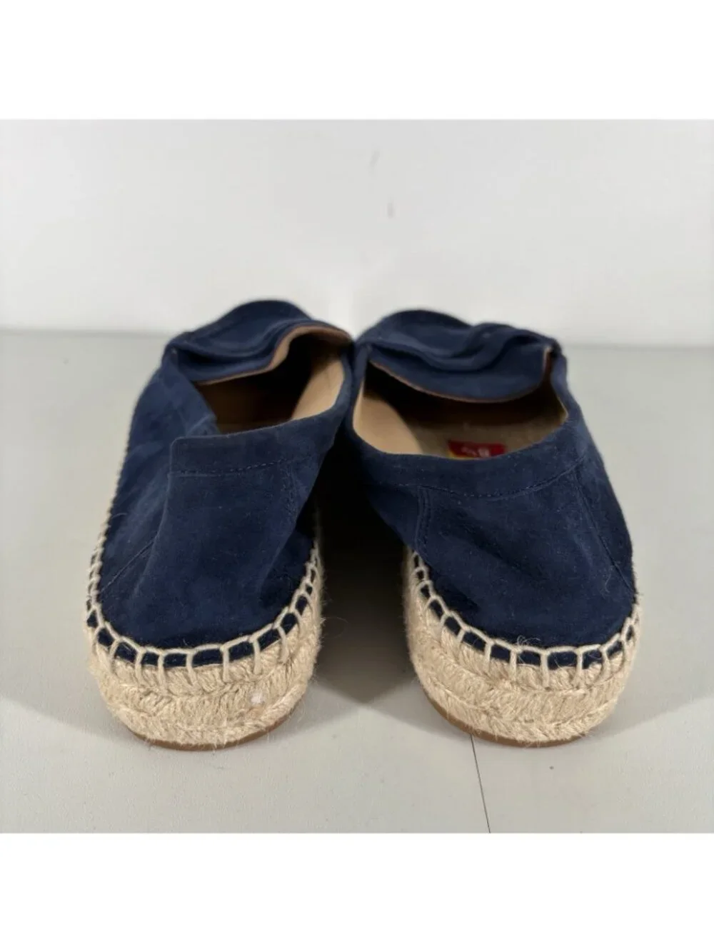 Lauren Ralph Lauren Women 8.5 Navy Blue Suede Luize Espadrille Loafer Flats NWOT